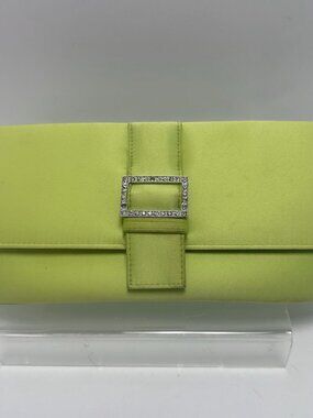 Vanessa Clutch Evening Purse Lime Green Baguette Style Y2K Feminine
